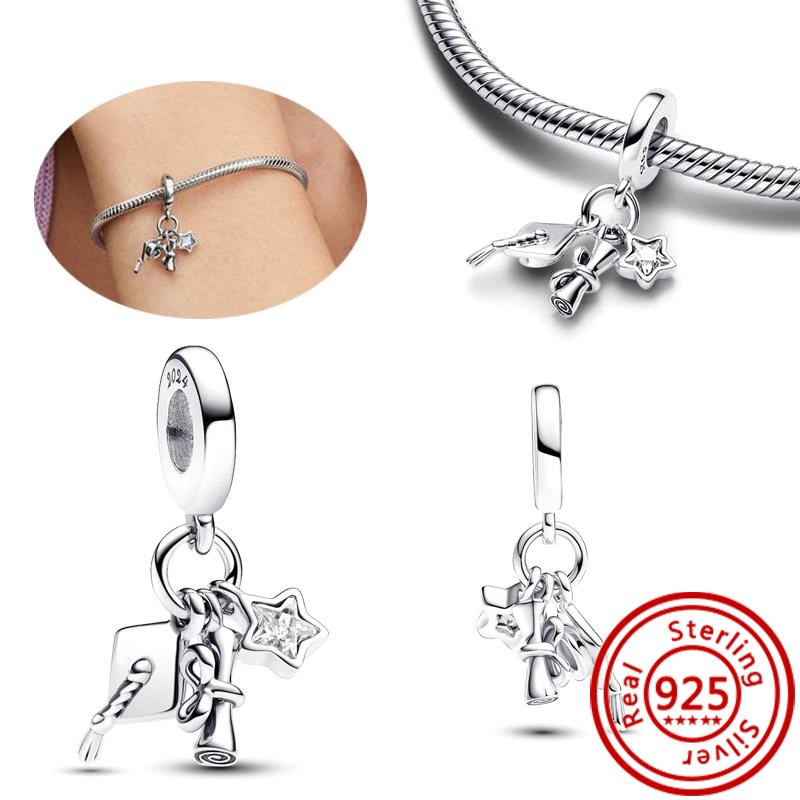 925 Sterling Copper Charm Twisting Arrow Lucky Dice Forever & Always Infinity Love Color Beads Fit Pantaro DIY Bracelet