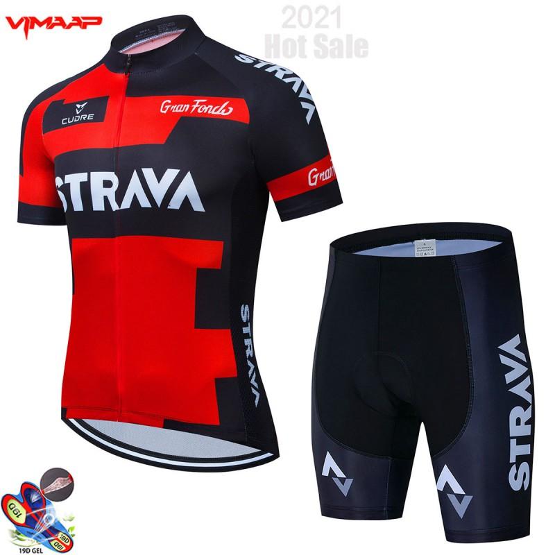 Strava Mens Cycling Jersey Bib Shorts