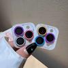 2-3Pcs Luxury Fluorescence Ceramic Camera Protect Cap For IPhone 17Pro Max Air 16 15 14 13 Plus Ring Lens Anti-scratch Glass Cap