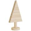 Decorative Christmas Trees 2 Pcs Wood 30 Cm Solid Pine Wood