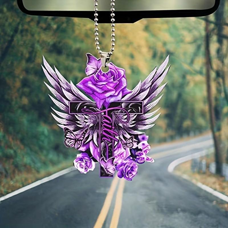 Acrylic Playful Car Decor Quirky Cartoon Hanging Ornament Versatile Bag And Home Use