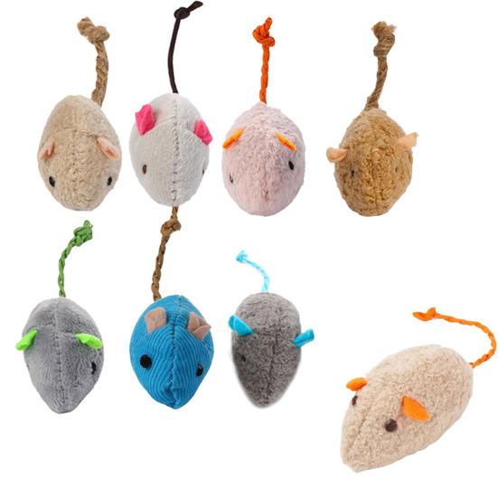 Cat Mouse Toys Stuffed Catnip Plush Mice Cat Toys Interactive Play Cat Chew Toy for Indoor Cats Hunting Instincts And Entertainment