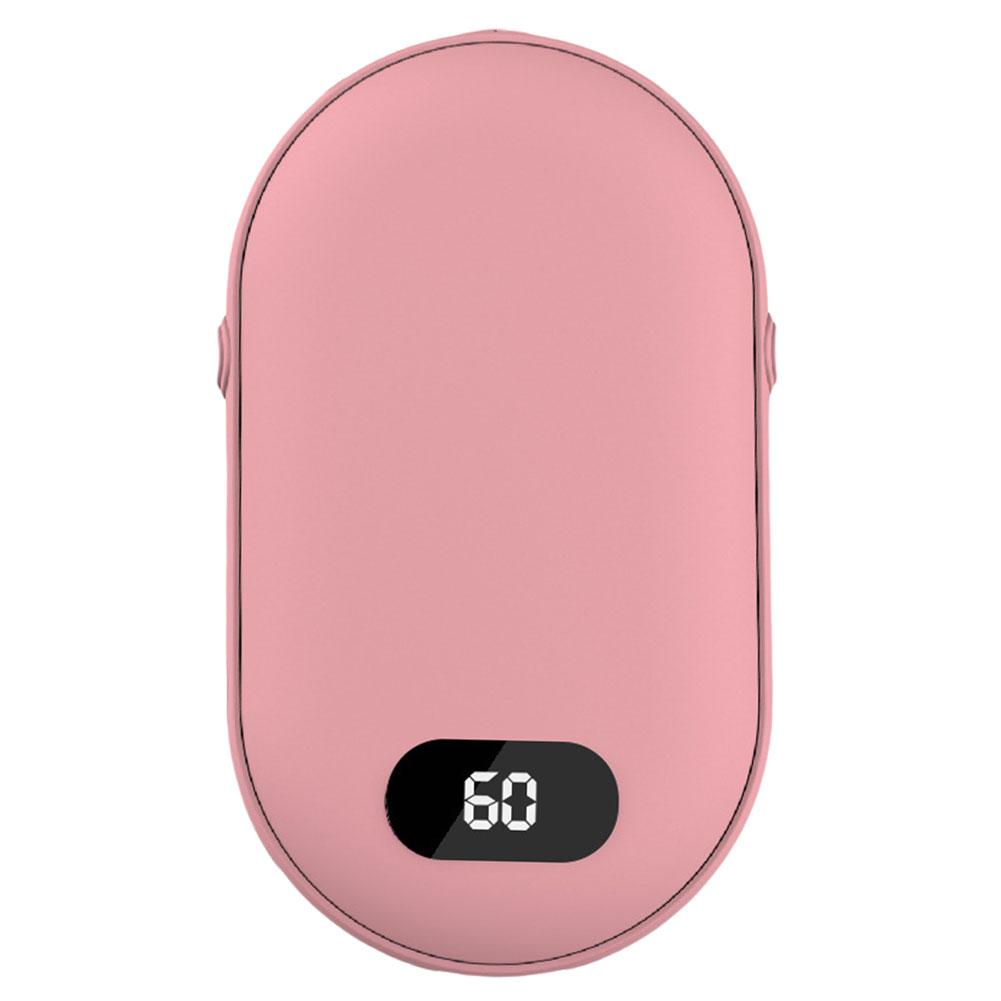 Compact 2 in 1 Pocket Hand Warmer with Temperature Display and Power Bank for Cold Weather Comfort and Convenience