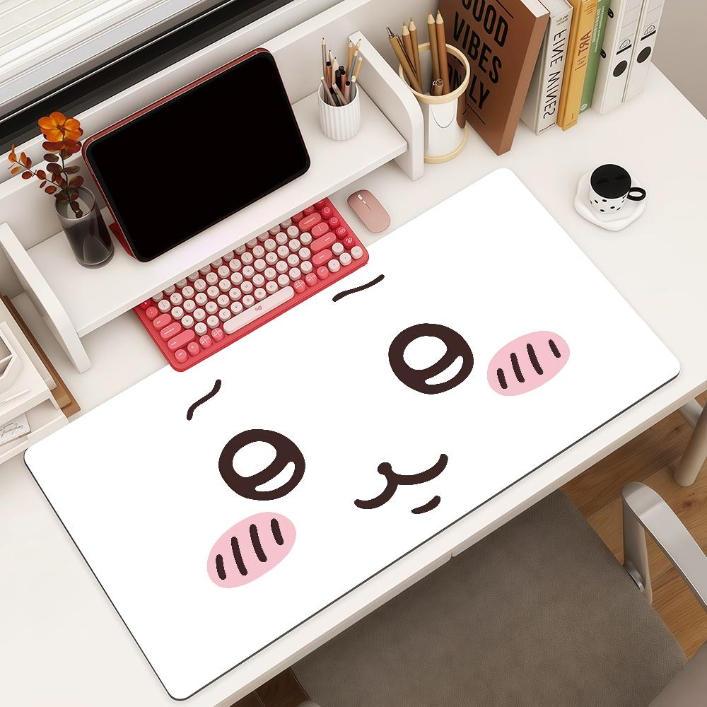 Cartoon Cute Cchiikawa Mouse Pad Square Office Gaming Desk Mat Waterproof Nonslip Rubber Decorative