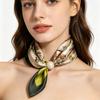 Accessorio Sciarpa Leggera in Seta Traspirante Morbida Chiusura Magnetica Sciarpa Versatile Artistica Sottile Donna