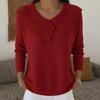 Damen Strickoberteile Großer Revers Langarm Einfarbig Pullover Weich Dehnbar Lässige Strickwaren Arbeit Party Date Kleidung