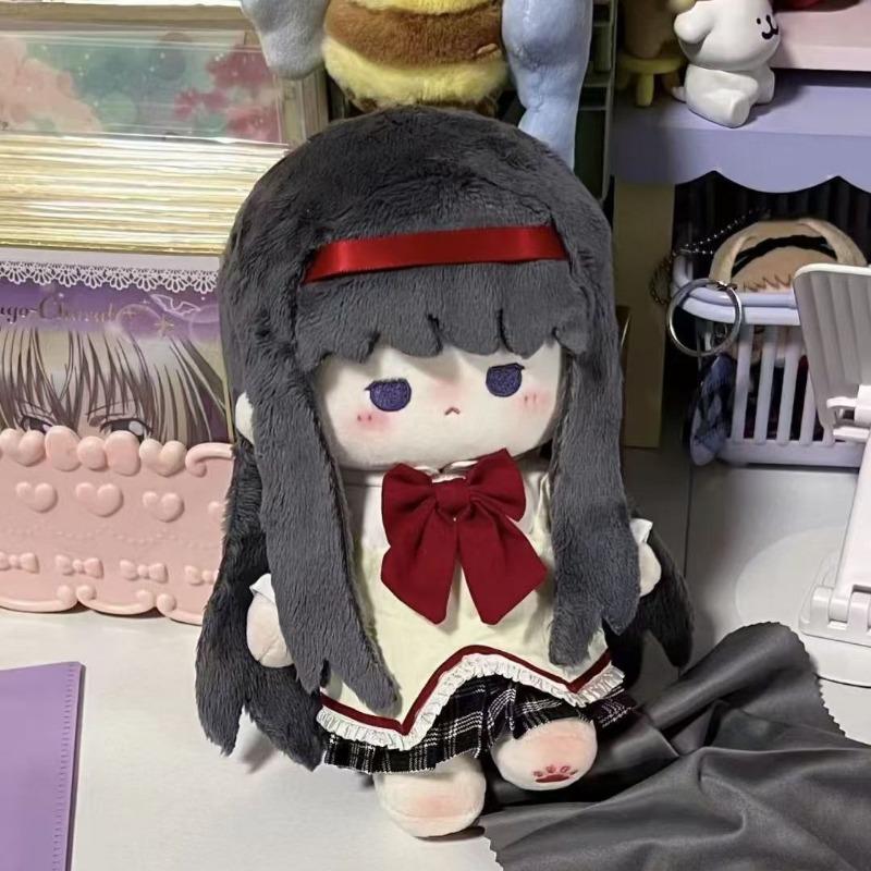 Stuffed 20cm Anime Puella Magi Madoka Magica Akemi Homura Plush Dress Up Cotton Doll Children Adults Cute Toy Fans Collectibles