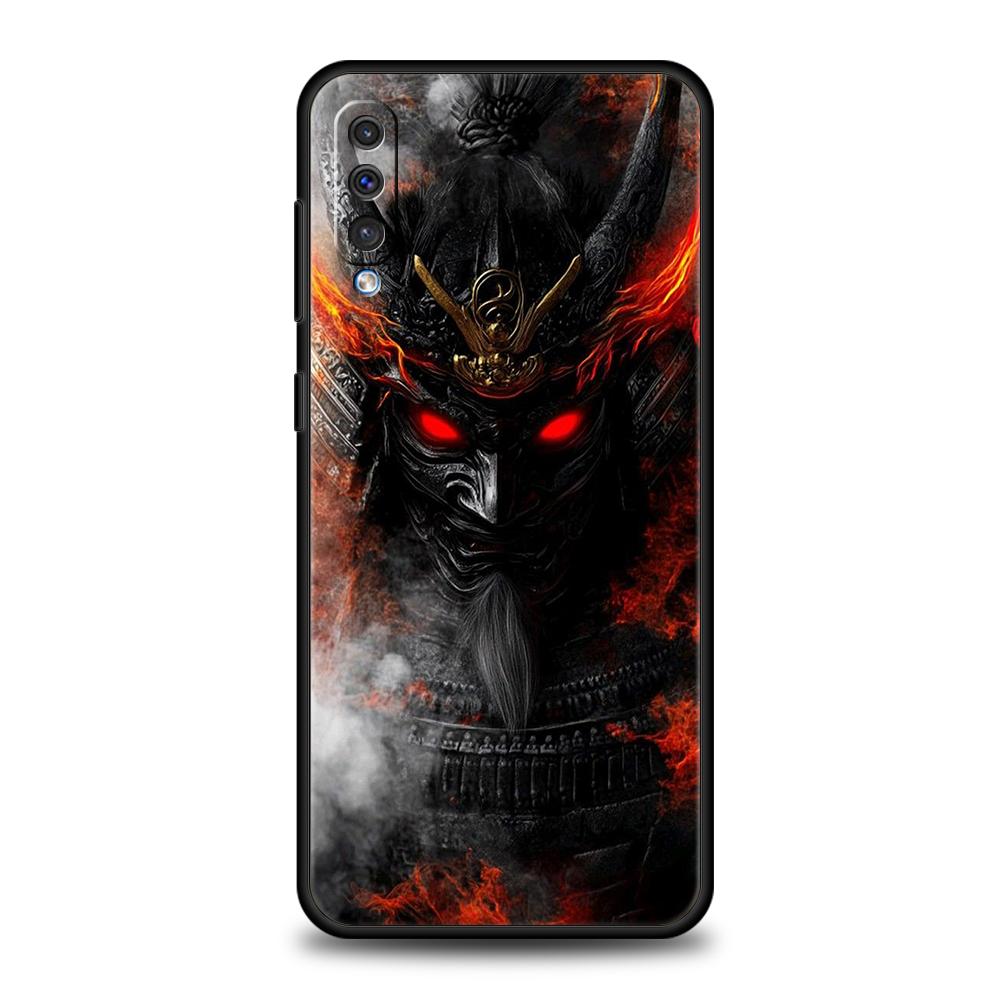 

Чехол для телефона Samsung Galaxy A56 A36 A26 A06 A16 A24 A36 A54 A14 A42 A22 A20 A12 A10 5G Мягкий ТПУ Корпус Япония Лицо Призрака Самурай Samsung A42 5G
