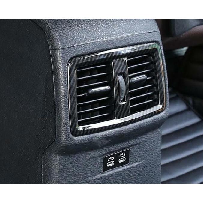 Carbon Fiber Rear Air Outlet Vent Cover Trim 1pcs For BMW X1  2016- F48