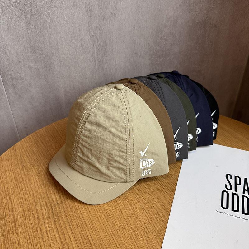 Baseball Cap Summer Speed Dry Short Brim With Letter Print For Outdoor Hiking And Camping