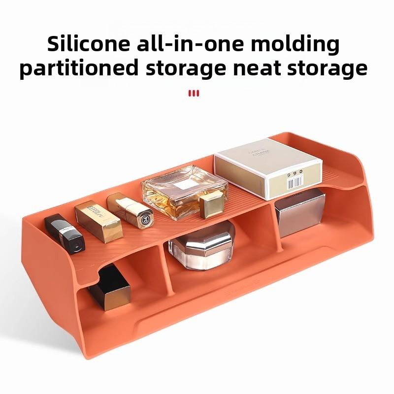 For Li Auto L6 L7 L8 L9 Car Front Passenger Silicone Storage Box Glove Box Storage Partition Car Interior Modify Accessories