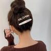 Exquisite Acetate Print Checkered Hair Comb Hairpin Vintage Side Hair Clip Hairgrip Fashion Hair Accessories For Women Headdress