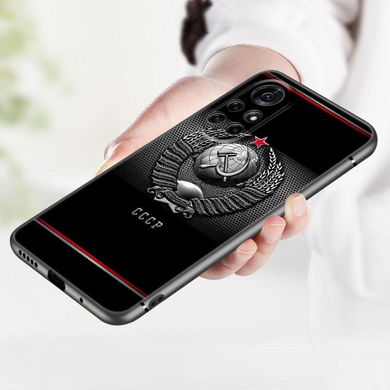 The USSR Flag Symbol Phone Case For Huawei Honor 60 50 SE 30S Mate 30 20 10 Lite 40 Nova 9 8 Pro Y60 8i 7i 7SE 5T Premium Cover
