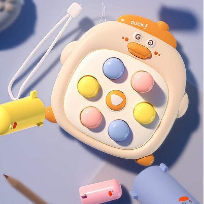 Mini Cartoon Hamster Spielzeug Spaß Rettich Presse Musik Eltern-Kind Interaktives Puzzle Dekompression Kleines Spielzeug