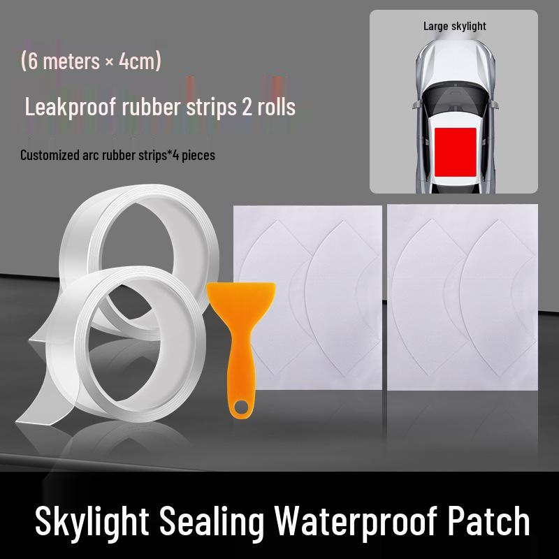 Waterproof Panoramic Sunroof Seal Strip - Leakproof, Rainproof Adhesive for Cars