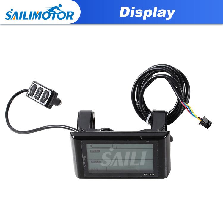 Sailimotor SW900 LCD Дисплей для Электровелосипеда Велосипеда 36в 48В Пробег Скорость Батарея Электровелосипед Lcd Sw900 Дисплей чёрный