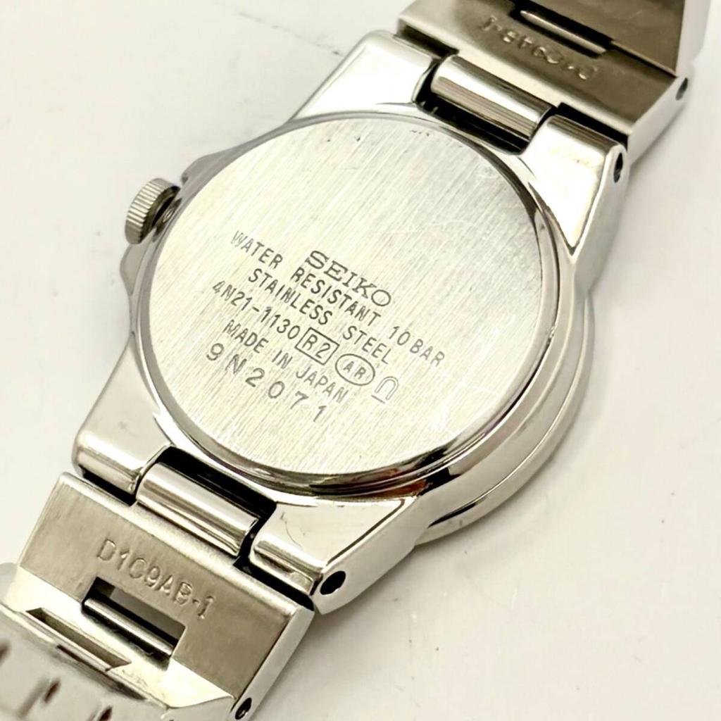 SEIKO LK Lukia Shell 9N2071 [New Battery] Women's Watch, Case, 4N21-1130