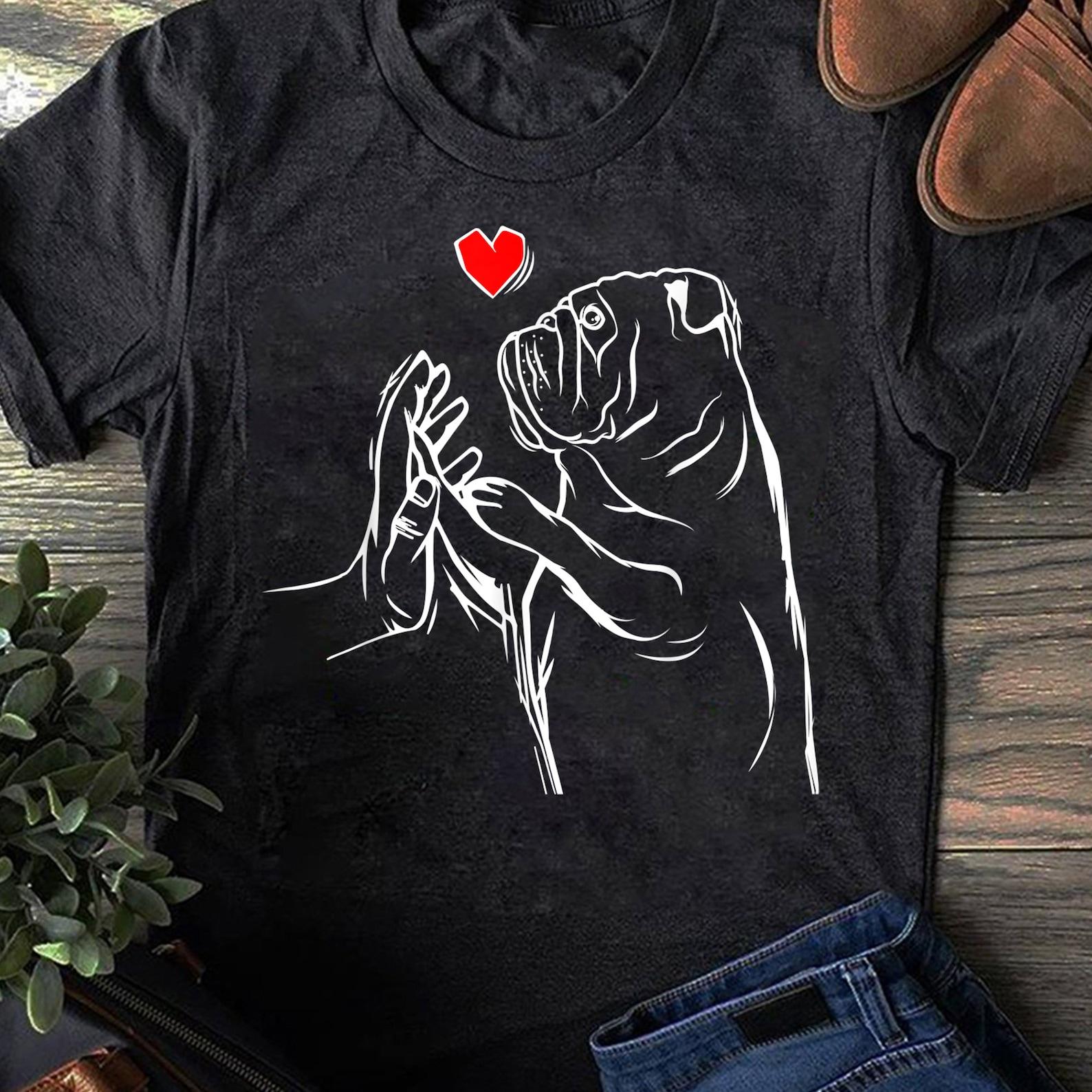 English Bulldog Love Cute Bully Dog Mom Funny Girls Gift T-Shirt - Funny Dog - English Bulldog Mom Lovers - Mother s Day M