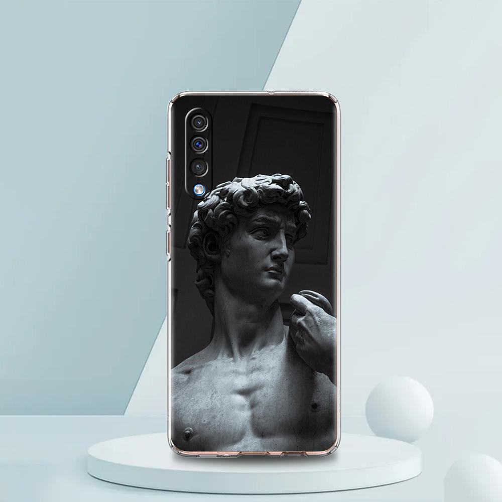 Graffiti Great Art David Mona Lisa Phone Case For Samsung A16 A14 A12 A22 A32 5G A34 A42 A52 A54 A50 A70 A30 A40 A20E A04S A06