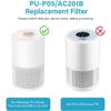 2 Pack PU-P05/AC201B Air Purif-ier Filter for FULMINARE PU-P05 Air Puri-Fier and Purivortex AC201B Air Pur-ifier, H13 HEPA Air Filter for Home, Not