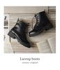 Boots for Short L [Arisana] Kids, Girls, Boots, Lace-up Shoes, Black, (23.5-24.0cm)