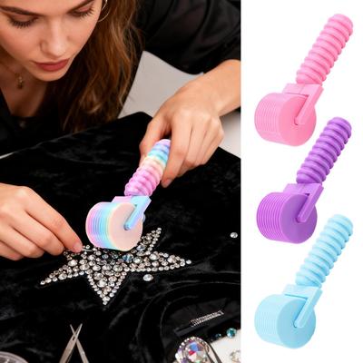 Craft Roller Rolling Precise Detachable Applicator Craft Tool For Printmaking Clay Embroidery Bead Clothes Crystal Beginners