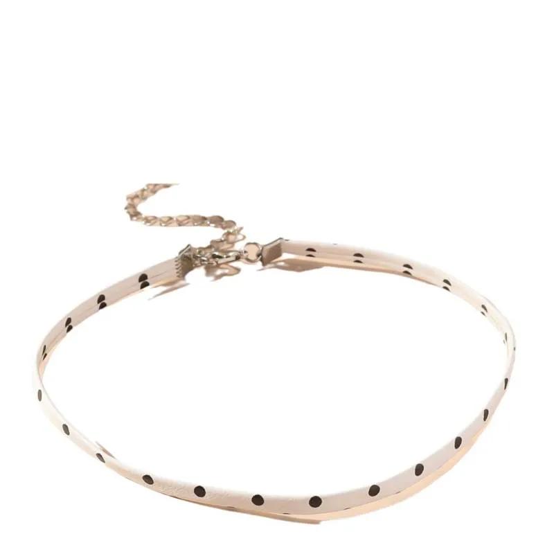 Vintage Brown Color Leopard Print Choker Necklace for Women Fashion Metal Clavicle Chain Necklace Jewelry Gift 2025 New