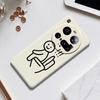 For Xiaomi 15 Ultra Case Stickman Toilet Pattern Printing Straight Edge TPU Phone Back Cover