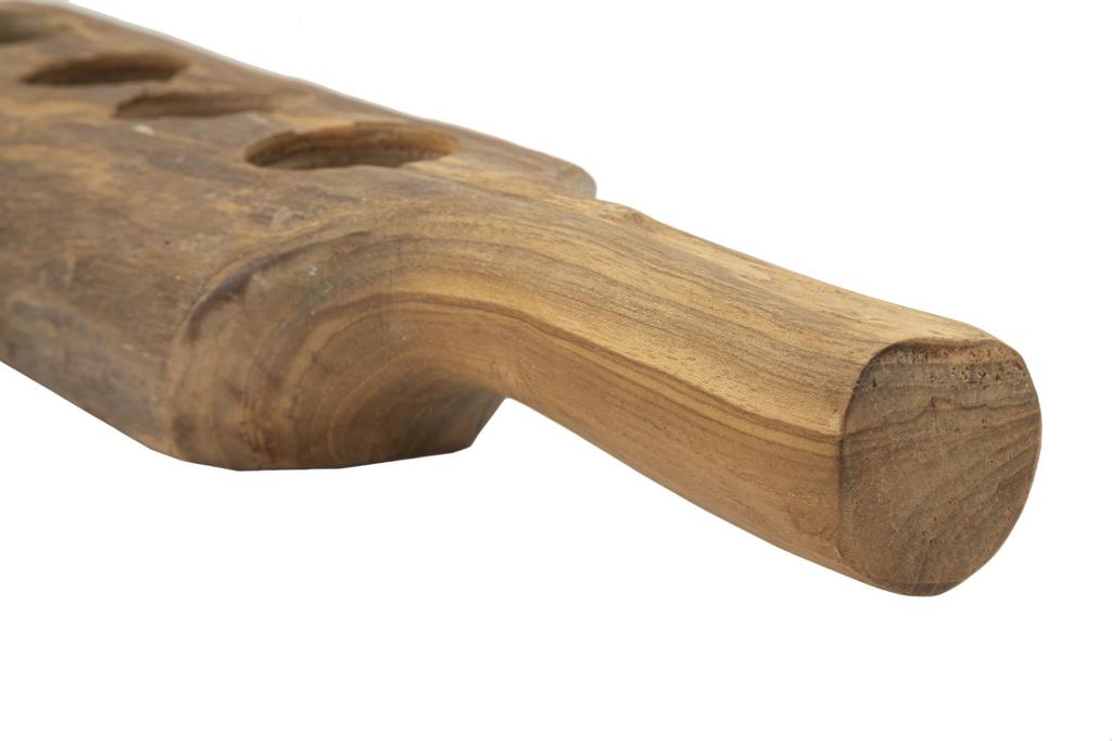 Candle Holder Teak Cm 51X14X6