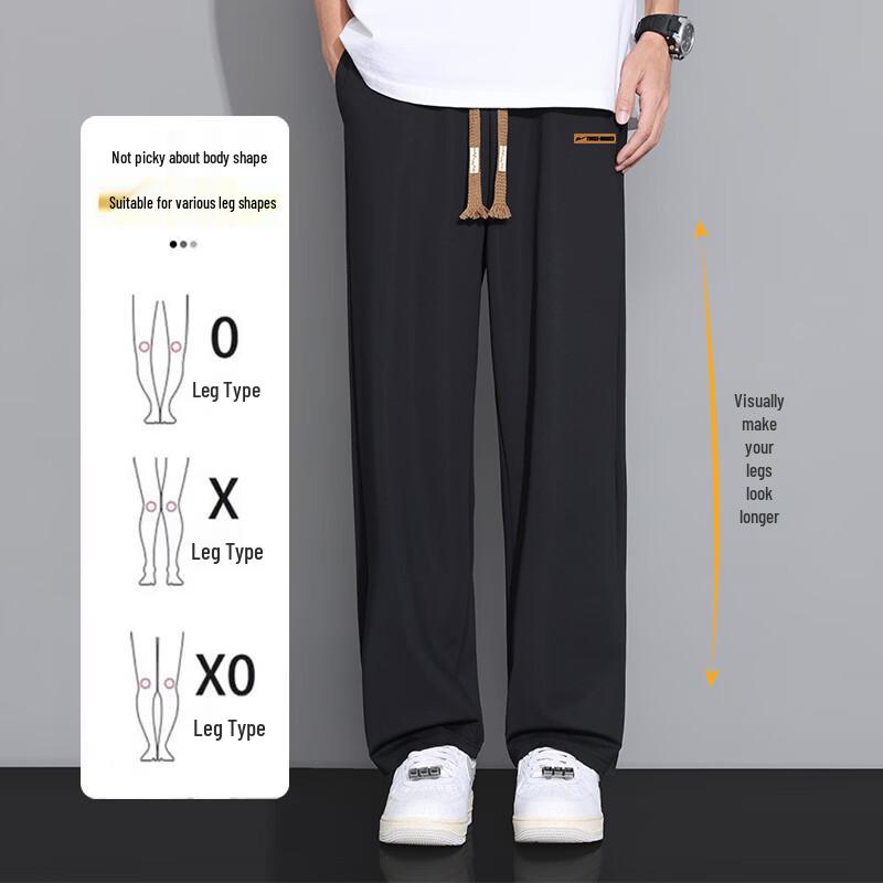 Warrior Men's Summer Lightweight Casual Straight-Leg Pants