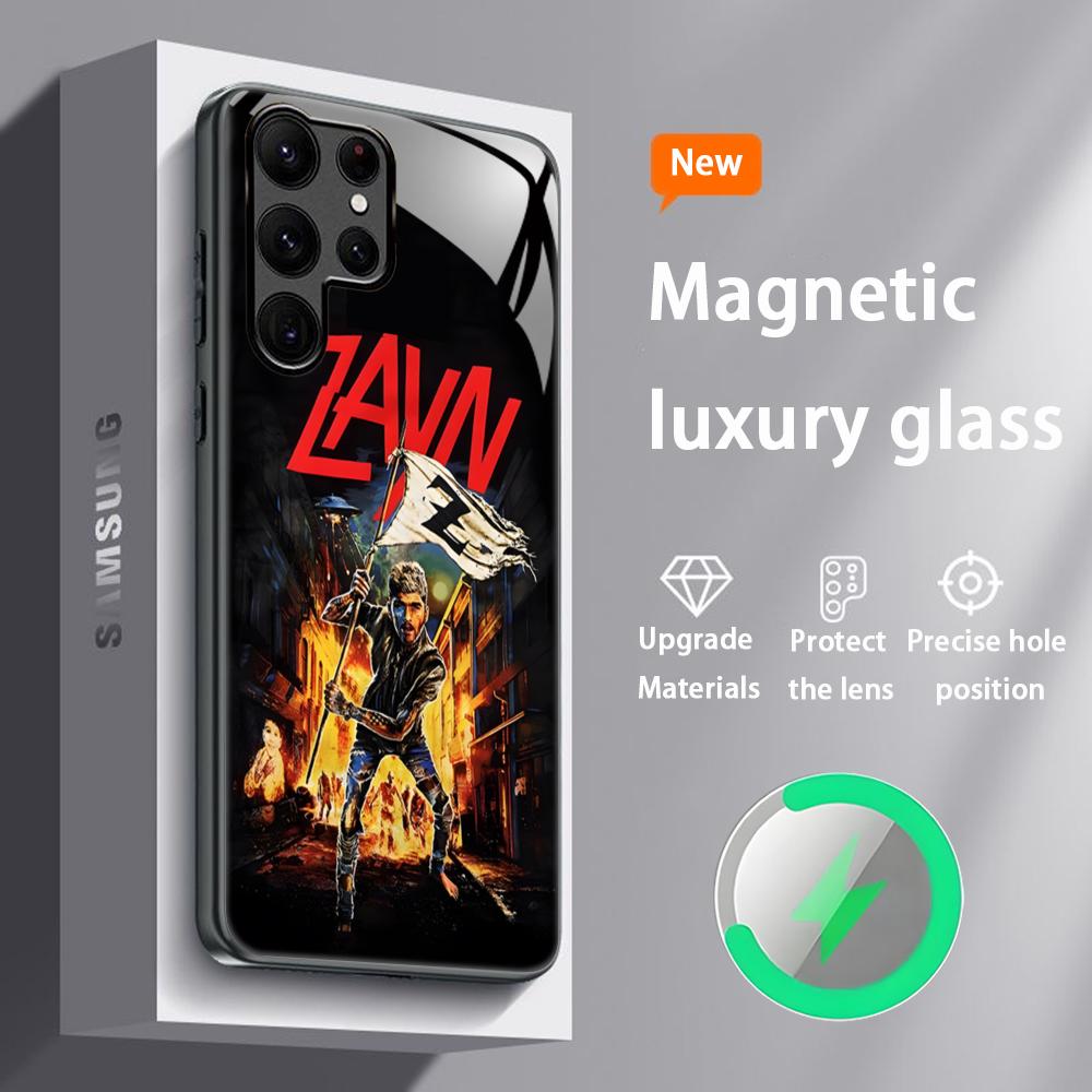 

Star Zayn Malik Singer Hot Phone Case For Samsung S26 S25 S24 S23 S22 S21 S20 Plus Ultra Glass Magnetic Case Galaxy S23