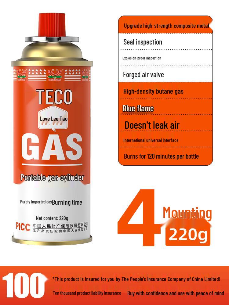 Explosion-Proof Portable Gas Stove with LPG Canister for Outdoor Use