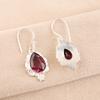 Rhodolite Gemstone Gorgeous Silver Jewelry, Handmade AAA+ Earrings, 925 Solid Sterling Silver Earrings Gift For Catholics