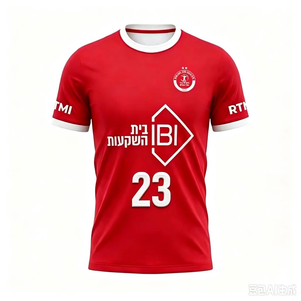 2026 Nueva Camiseta Hapoel Tel Aviv Transpirable Casual Deportiva Camiseta de Entrenamiento de Fútbol Unisex Camiseta de Manga Corta para Aficionados