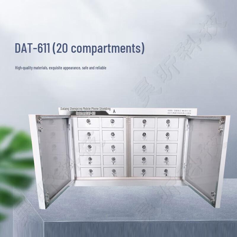 TANG QUAN 20-Slot Wall-Mount Phone & WiFi Signal Blocker Cabinet