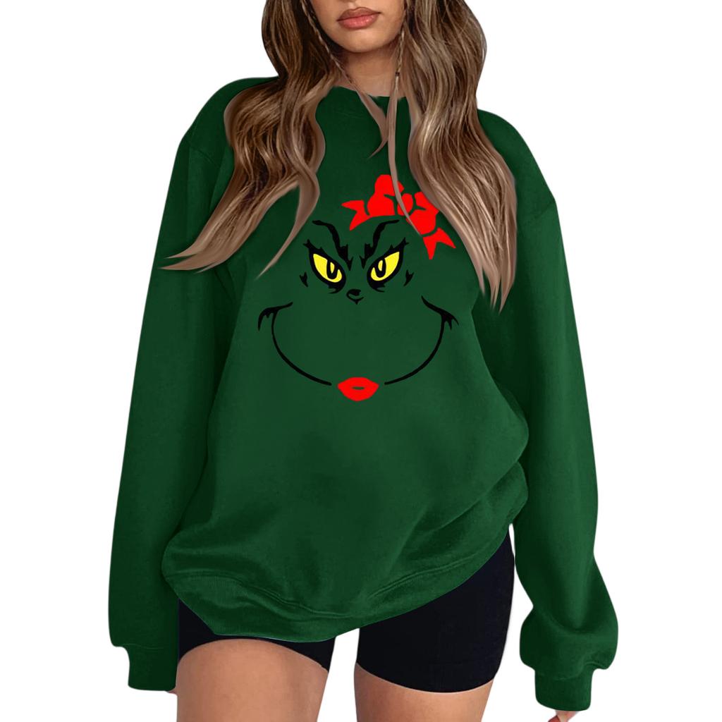 Crewneck Sweatshirt For Women Fall Graphic Sweatshirts Vacation Long Sleeve Drop Shoulder Pullover