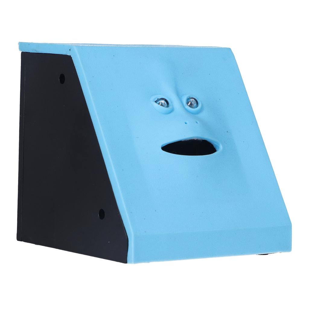 Kids Electronic Money Saving Bank Face Automatic Eating Coin Money Bank Box for ChildrenBlue