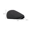Winter Warm Forward Cap Men's Velvet Thick Cap Woolen Beret Solid Color British Newsboy Cap