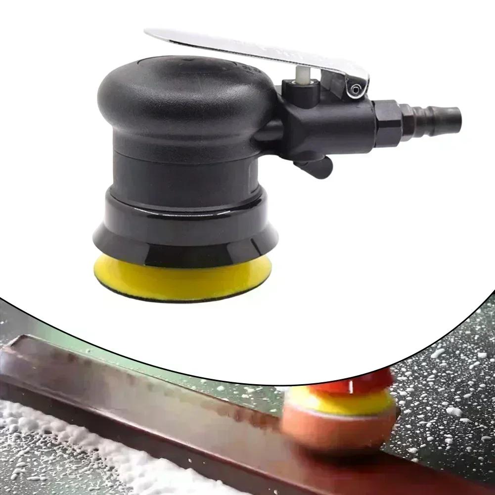 3" Pneumatic Orbital Sander, 12000 RPM Pneumatic Orbital Sander For Automotive Wood Sanding And Polishing Tool Accessories