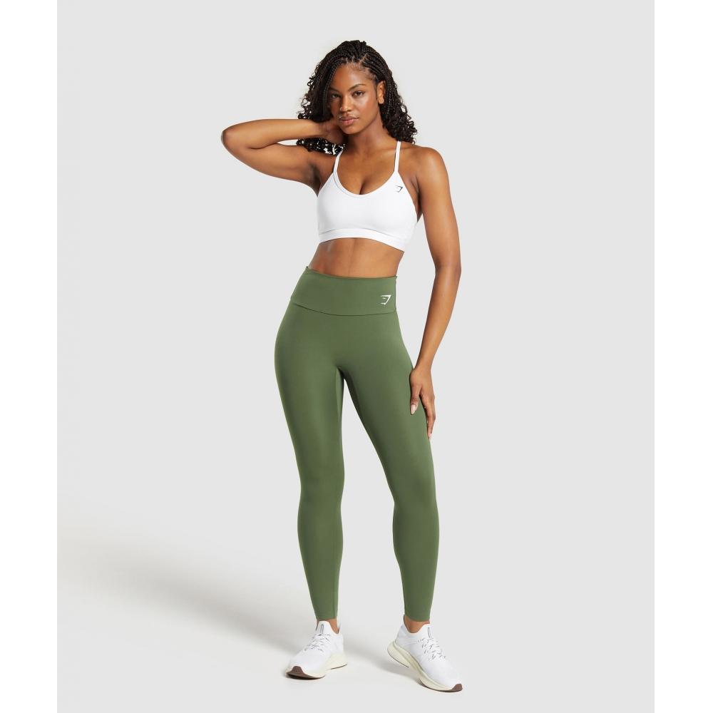 Gymshark Training Leggings Core Olive B2a8f Ecbg