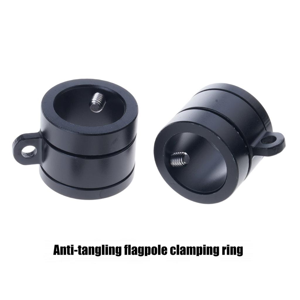 Rustproof Aluminum Alloy Flag Poles Rotating Rings Adjusting Bearing Swivel System for 0.8-1.01Inch Flagpoles Antitangle