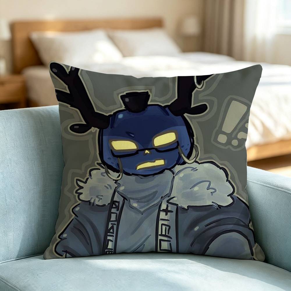 Forsaken Chance Horror Game Pillow Case Square Double-Sided Sofa Cushion Cover Bedroom Bedside Pillow Gift