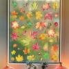 6PCS Themed Window Clings No Plastic Decorative Removable Leaf For Seasonal Home