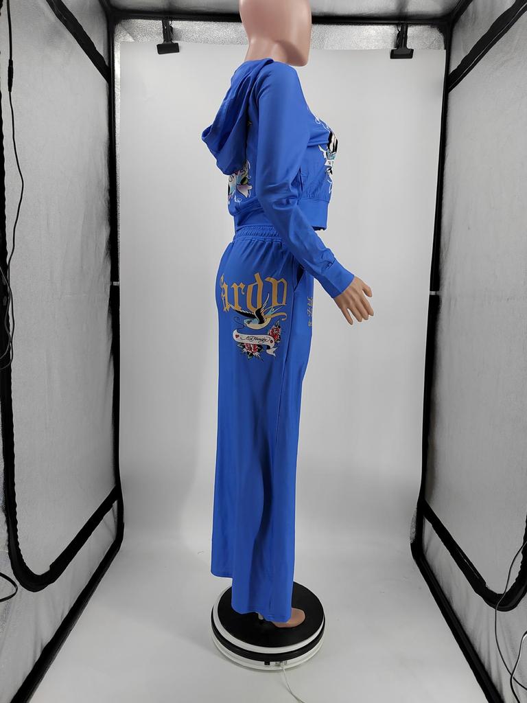 2024 Europäischer & Amerikanischer Damen Frühling/Herbst Anzug mit Druck