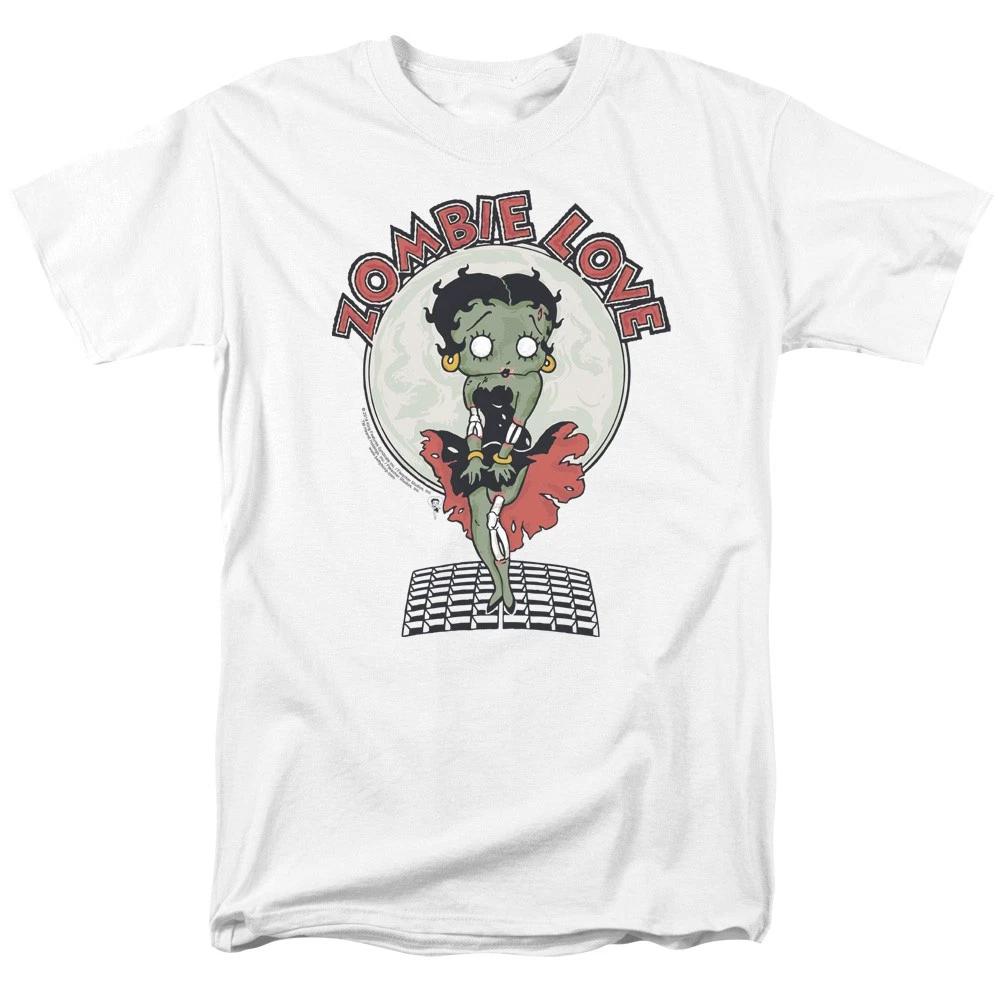 Betty Boop - Breezy Zombie Love - Unisex Short Sleeve Children s T-shirt - White 130