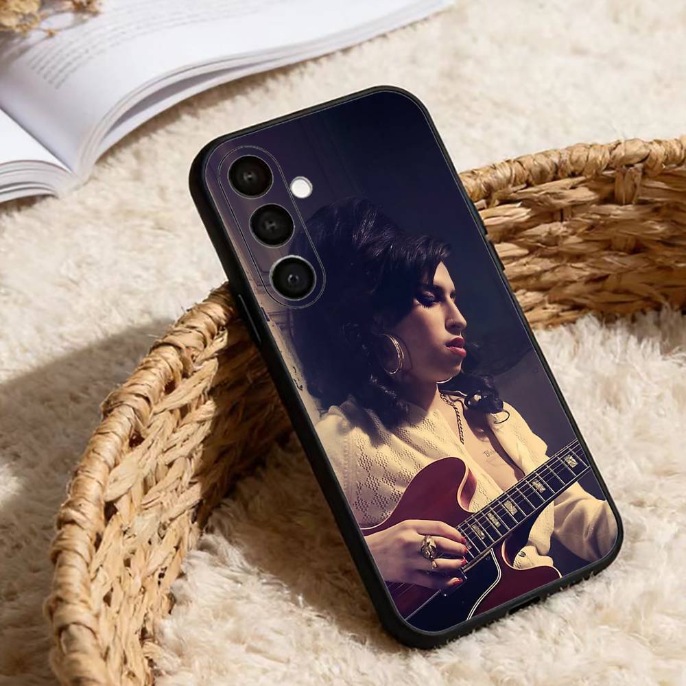Amy Winehouse Back to Black Phone Case For Samsung Galaxy A20,21s,22,31,32,52,53,72,73,80,91 Soft Black Shell