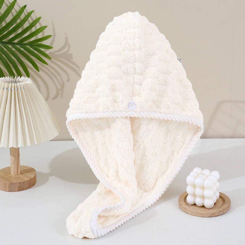 Gorro de Baño para Mujer de Secado Rápido Super Absorbente con Bordado Lindo