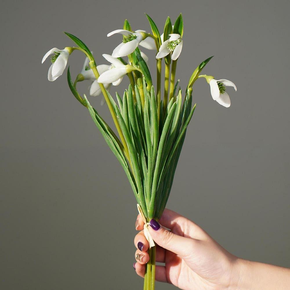 5 Stück/Bund Seidenblütenblätter Simulation Blumenstrauß Simulation Narzissenblüte Heimdekoration