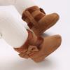 0-18M baby shoes Girls winter plush comfort snow boots cute bow cotton shoes baby soft soled non-slip toddler shoes