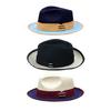 Patchwork Wool Fedoras Hat For Everyday Use Formal Occasion Color Blocks Gentleman Hat for Masquerades Party Dressingup